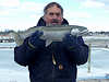 3/26/13- Larry with a 7 lb. steelhead caught on the outside of the State Dock