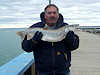 3/26/13- Larry with an 11 lb. lake trout caught on the outside of the State Dock