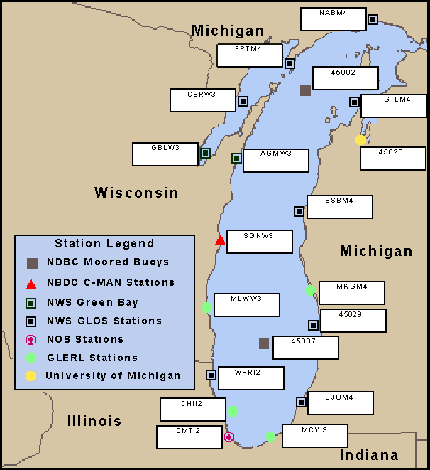 Lake Michigan Depth Chart Chicago